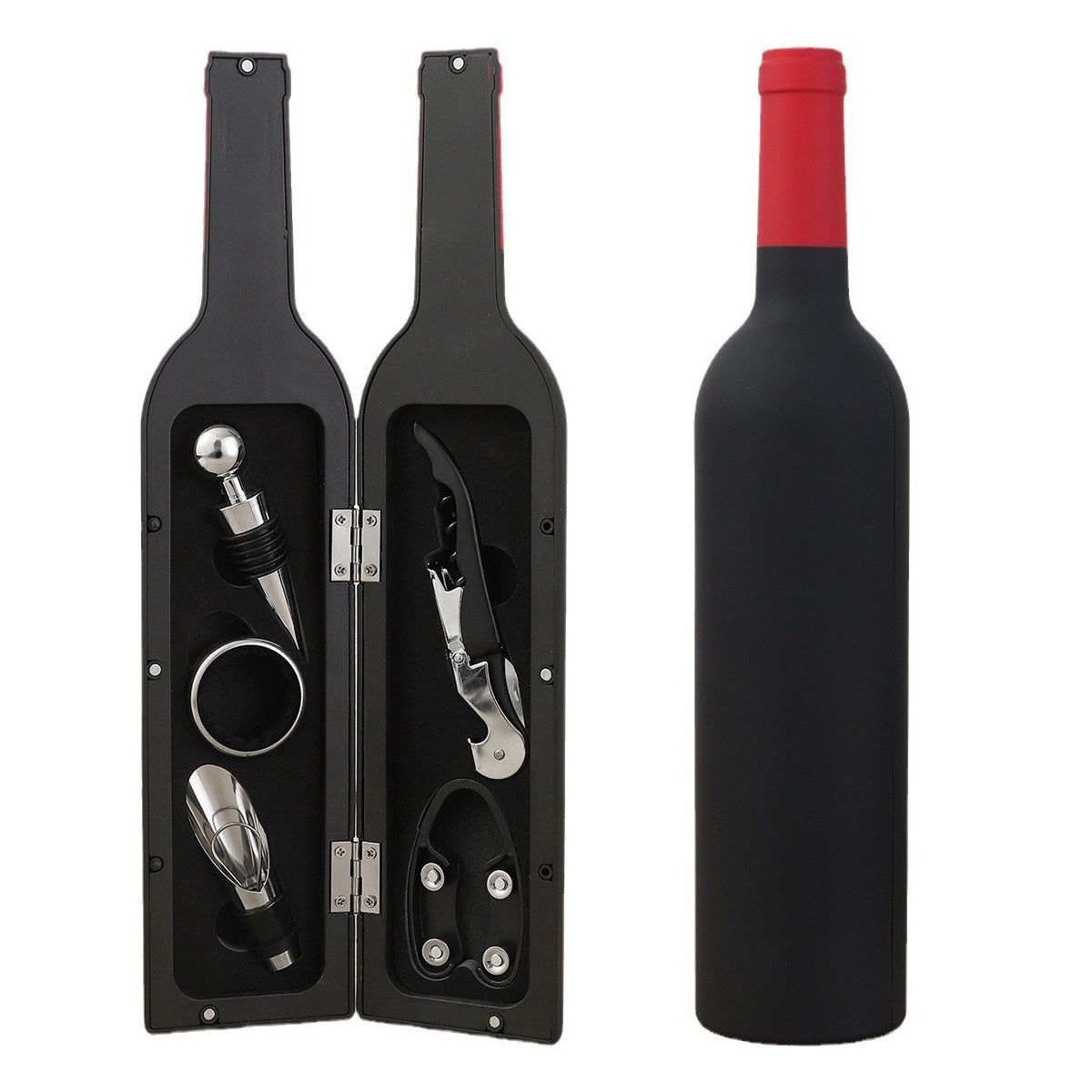 Coffret Accessoires Vin en Forme de Bouteille