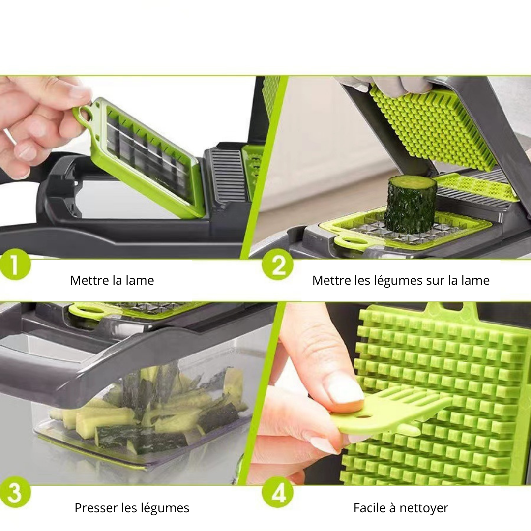 Coupe-légumes multifonction 16 en 1