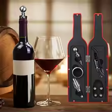 Coffret Accessoires Vin en Forme de Bouteille