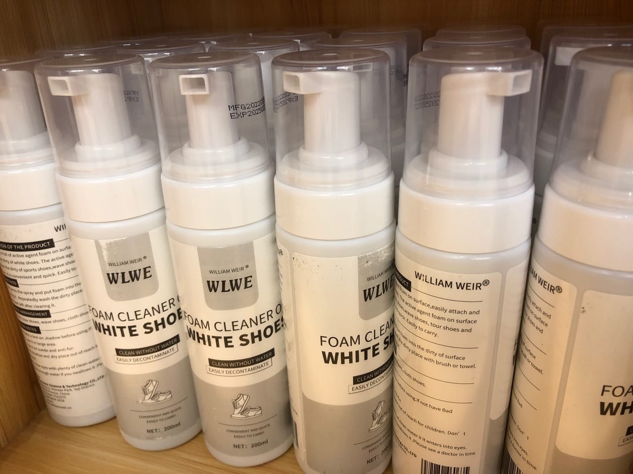 Nettoyant Mousse pour Chaussures Blanches