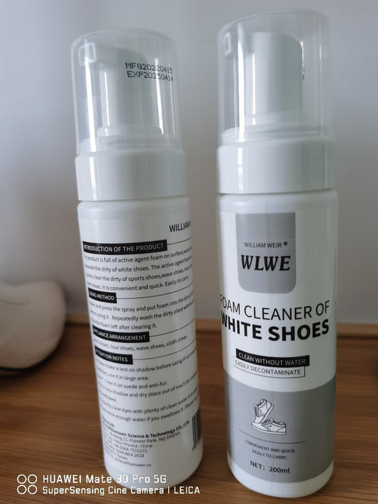 Nettoyant Mousse pour Chaussures Blanches