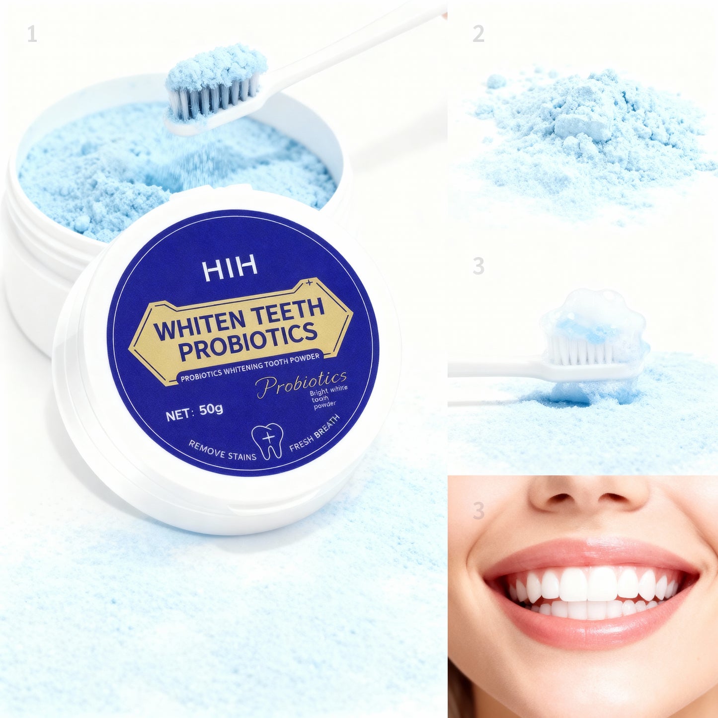 poudre blanchissante pour dents